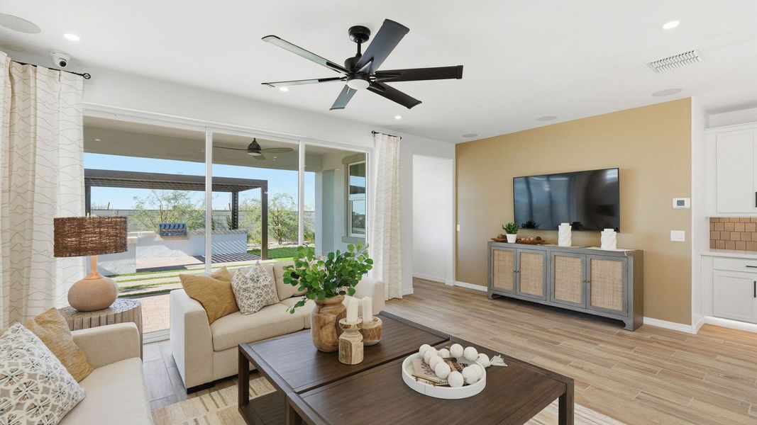 Representative furnished interior of a home built from the Bluebell by DRB Homes in Apache Farms, Buckeye (Image 5).