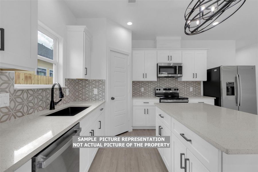 Furnished interior view inside a new home in , Willis (Image 6).