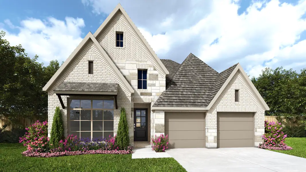 Representative exterior photo of a completed home built from the 2548W by Perry Homes in Kallison Ranch, San Antonio, TX (Image 3). Representative exterior photo of a completed home built from the 2548W by Perry Homes in Kallison Ranch, San Antonio, TX (Image 3).