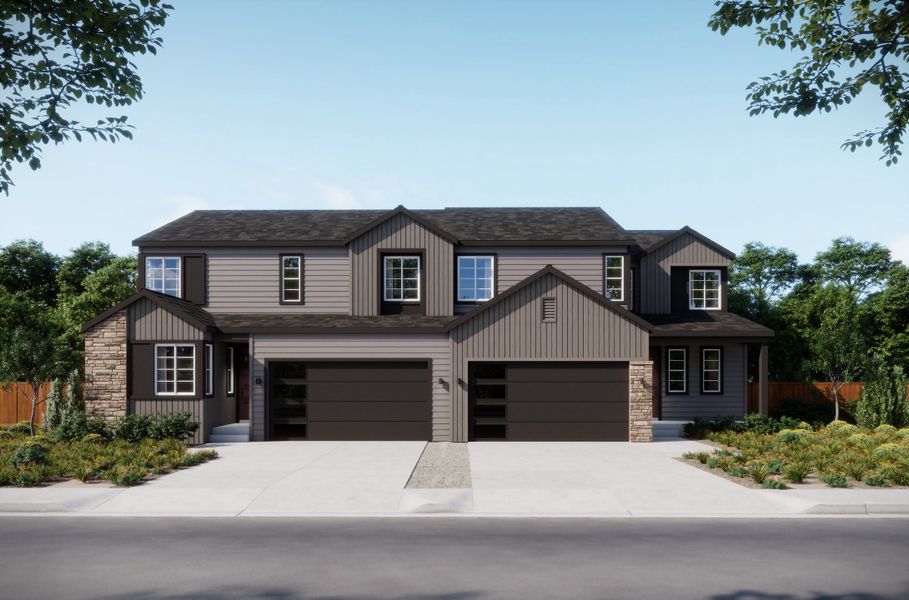 Representative exterior photo of a completed home built from the 4 by Trumark Homes in Trumark Homes at Tanterra, Parker, CO (Image 20).