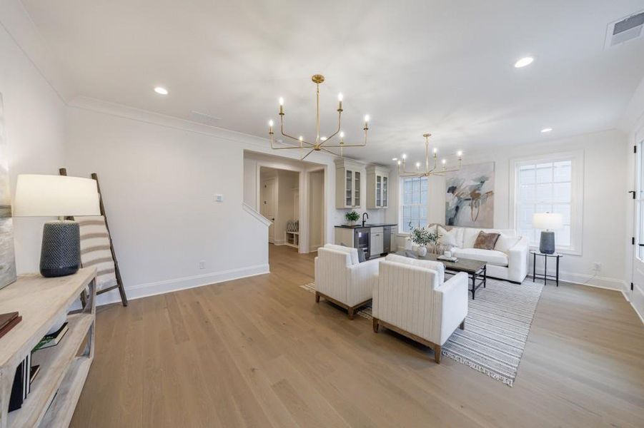Furnished interior view inside a new home in , Alpharetta (Image 4).