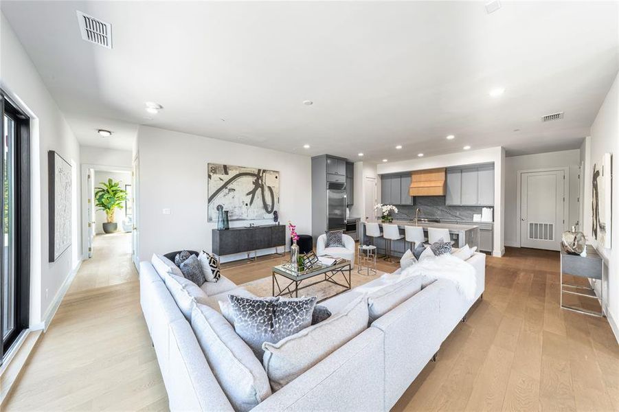 Furnished interior view inside a new home in , Dallas (Image 24).