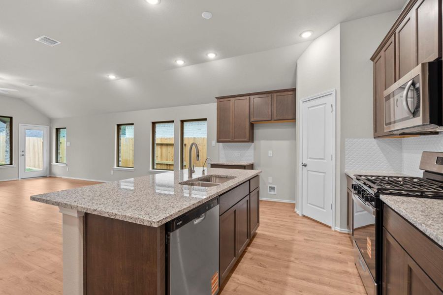 Furnished interior view inside a new home in The Highlands, Porter (Image 10).