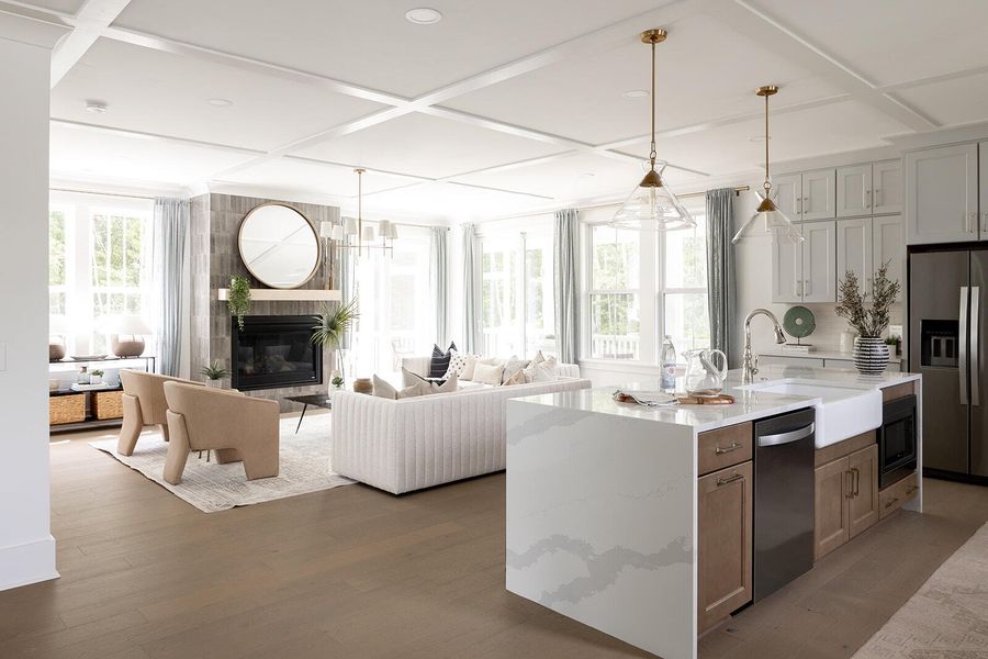 Furnished interior view inside a new home in Central Park, James Island (Image 16).