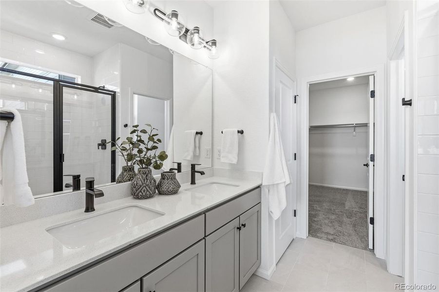 Furnished interior view inside a new home in The Cottages Collection at Ridgeline Vista, Brighton (Image 8).