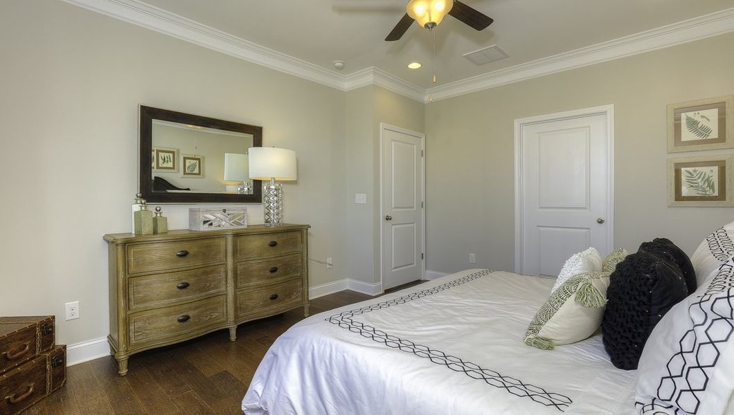 Furnished interior view inside a new home in Reserve at Tap Root Farms, Fletcher (Image 17). Furnished interior view inside a new home in Reserve at Tap Root Farms, Fletcher (Image 17).