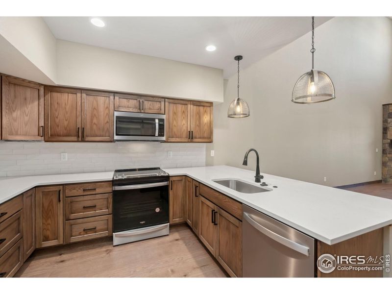 Spacious kitchen with plenty of storage