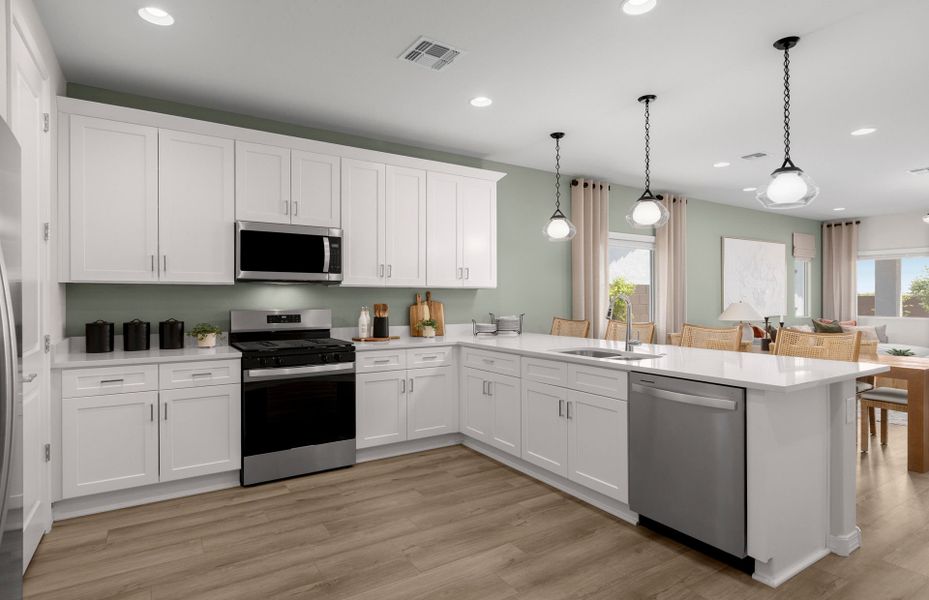 Representative furnished interior of a home built from the Hummingbird by Pulte Homes in Alamar, Tolleson (Image 6). Representative furnished interior of a home built from the Hummingbird by Pulte Homes in Alamar, Tolleson (Image 6).