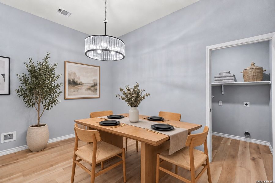 Furnished interior view inside a new home in , San Antonio (Image 8).