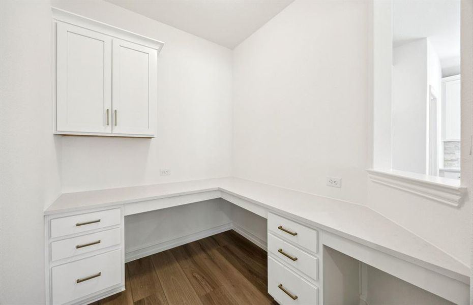 Pulte Planning Center off kitchen and dining area