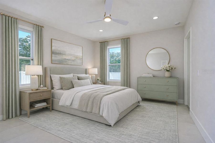 Furnished interior view inside a new home in , Tampa (Image 11).