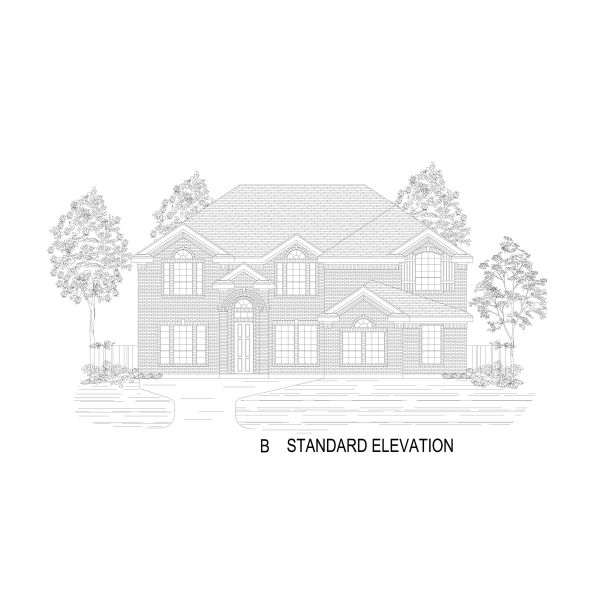 Representative rendering of the exterior for the Crestwood 2FSW by First Texas Homes (Image 3). Representative rendering of the exterior for the Crestwood 2FSW by First Texas Homes (Image 3).