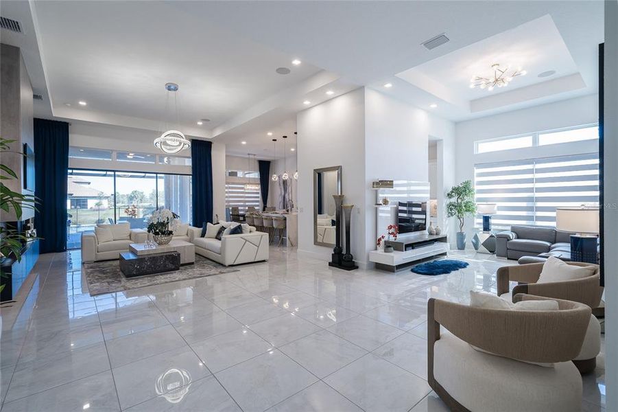Furnished interior view inside a new home in , Wesley Chapel (Image 51).