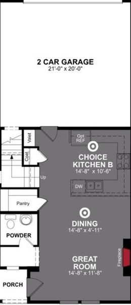 Beazer Homes Plano Gateway Rosemary plan