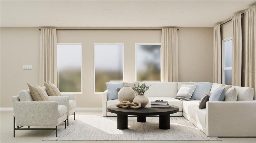 Furnished interior view inside a new home in , Clermont (Image 22).