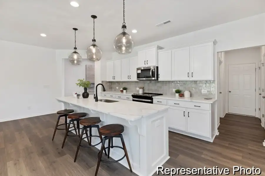 Furnished interior view inside a new home in Wendell Springs, Wendell (Image 3).