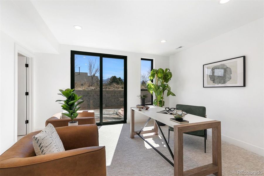 Furnished interior view inside a new home in , Colorado Springs (Image 18).