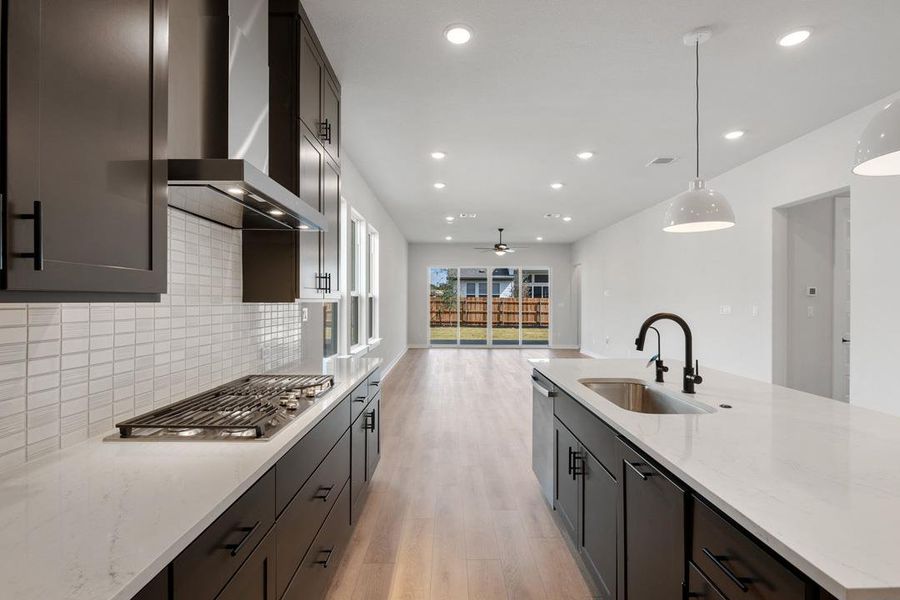 Furnished interior view inside a new home in Arbor Collection at Heritage, Dripping Springs (Image 9). Furnished interior view inside a new home in Arbor Collection at Heritage, Dripping Springs (Image 9).