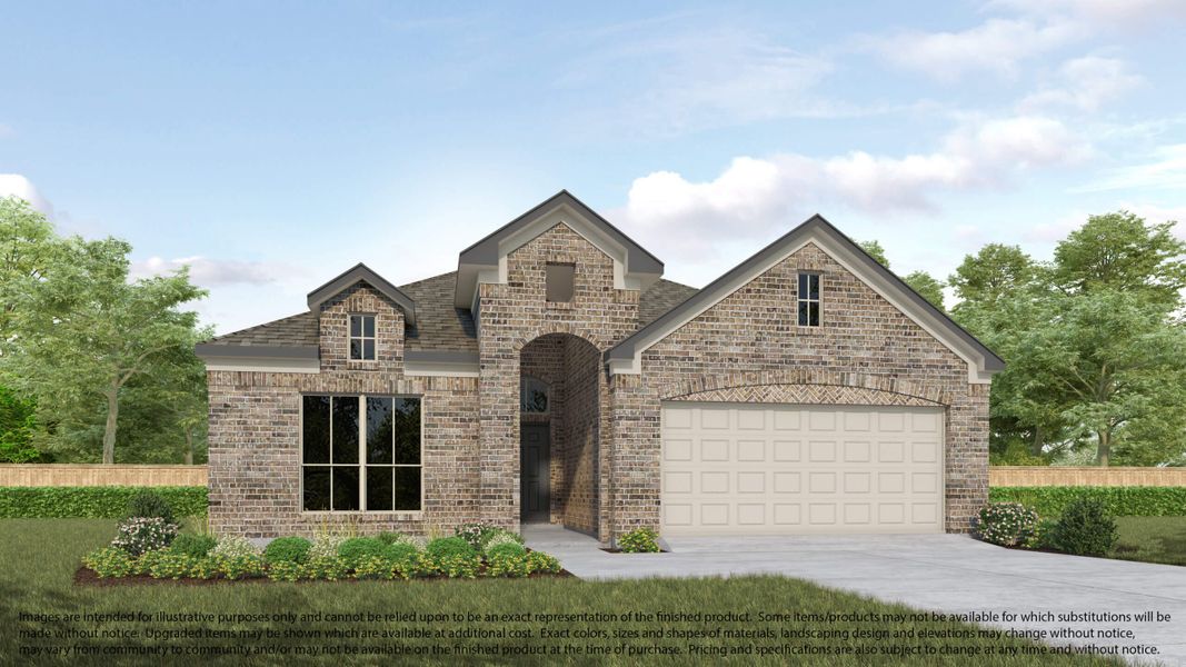 Representative exterior photo of a completed home built from the 521 by Long Lake Ltd. in Beacon Hill, Waller, TX (Image 2). Representative exterior photo of a completed home built from the 521 by Long Lake Ltd. in Beacon Hill, Waller, TX (Image 2).