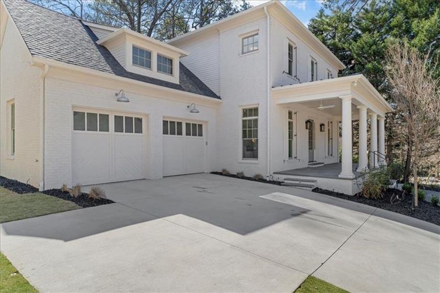 Front exterior of a new home in , Atlanta, GA, highlighting curb appeal (Image 23).