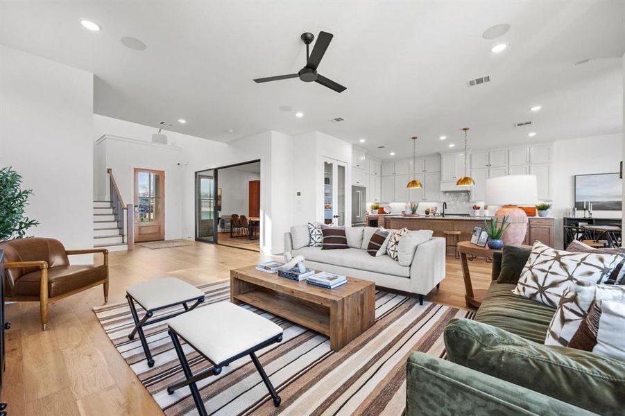 Furnished interior view inside a new home in North Square at Uptown, Celina (Image 9).