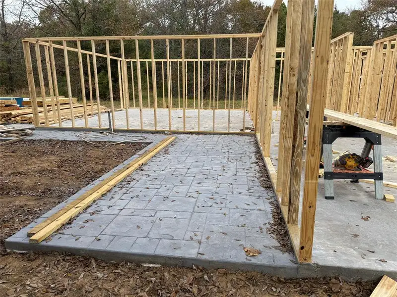 In-progress construction of a new home in , Mount Vernon, TX (Image 5).