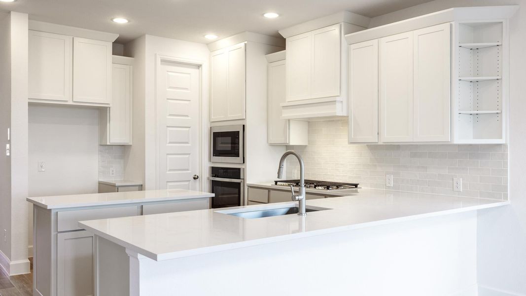 Furnished interior view inside a new home in Lariat 45', Liberty Hill (Image 10).