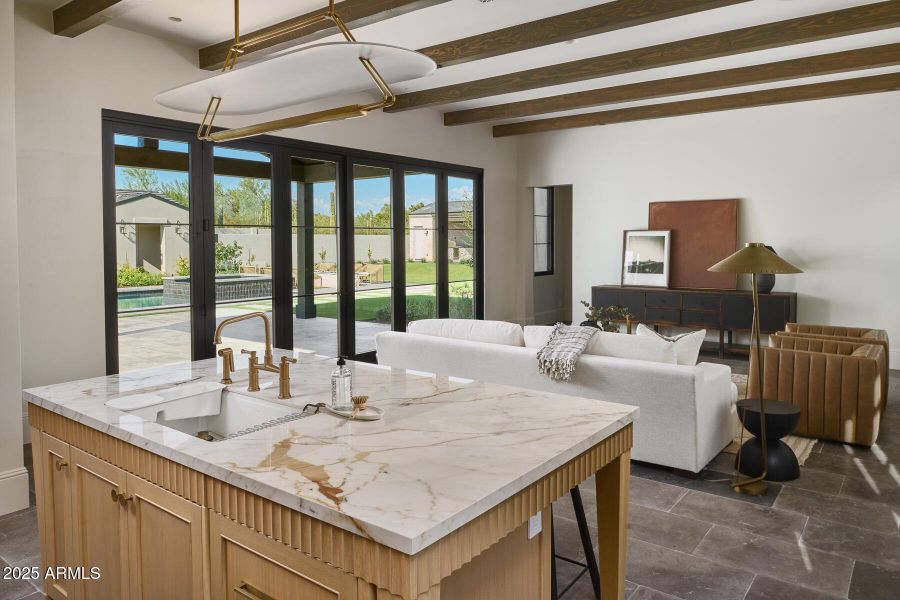 Casita kitchen to living area