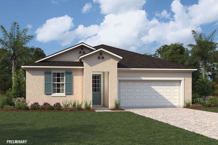 Representative exterior photo of a completed home built from the Terra Rosa II by Mattamy Homes in Crosswind Ranch, Parrish, FL (Image 18).