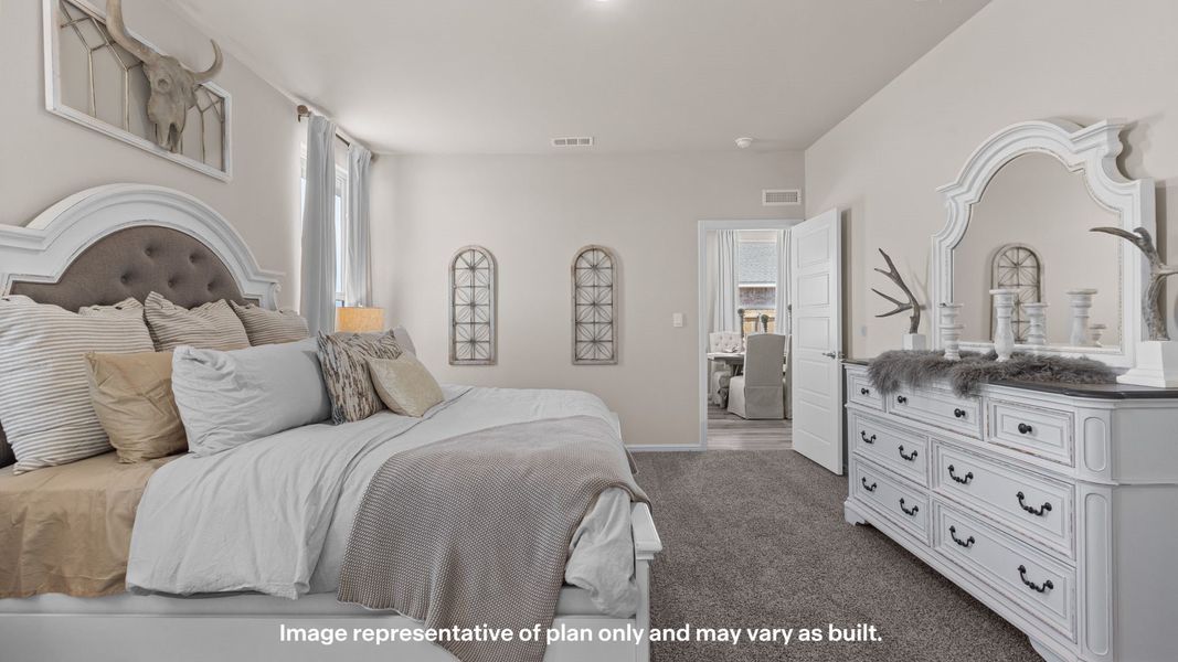 Furnished interior view inside a new home in Mustang Ridge, Andrews (Image 13).