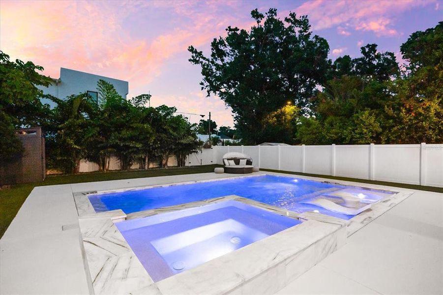 Exterior details and patio area of a home in , Tampa (Image 39).
