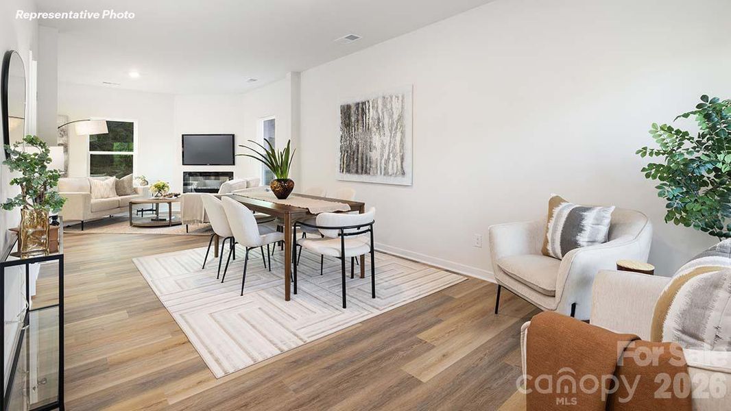 Furnished interior view inside a new home in Bristol Terrace, Statesville (Image 8).