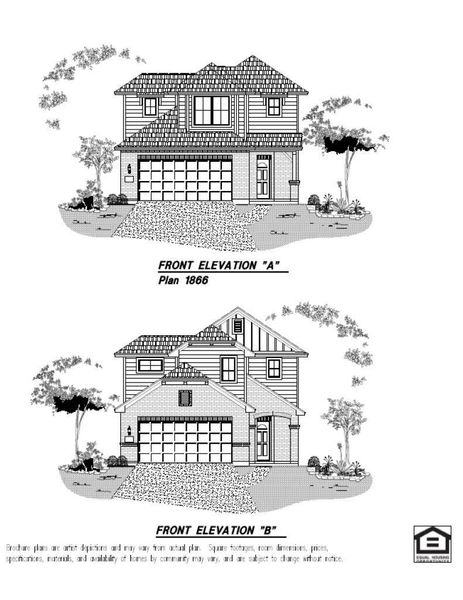 Exterior rendering of this home design in Sunterra, Katy, TX (Image 4).