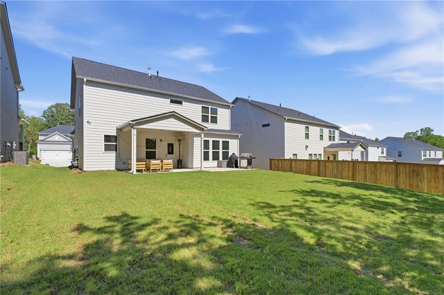 Exterior details and patio area of a home in , Flowery Branch (Image 3).