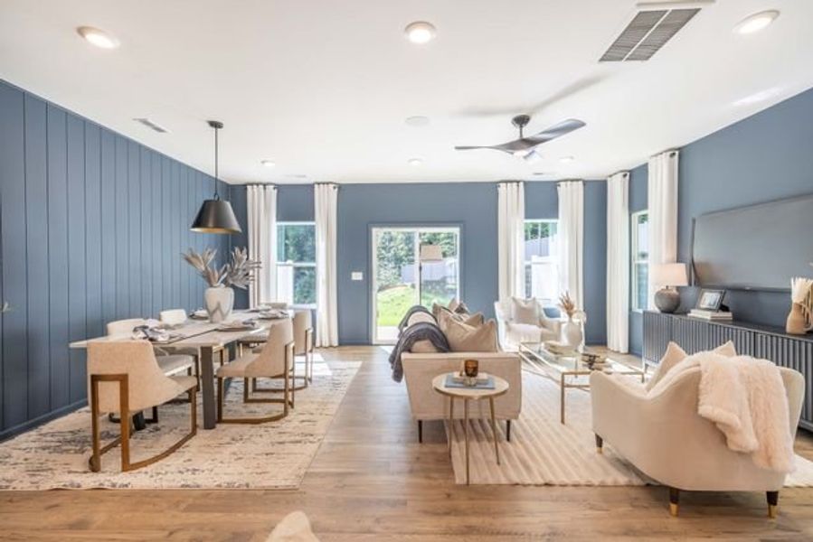 Representative furnished interior of a home built from the Longfield TH by True Homes in Penley Place Townhomes, Clover (Image 9). Representative furnished interior of a home built from the Longfield TH by True Homes in Penley Place Townhomes, Clover (Image 9).