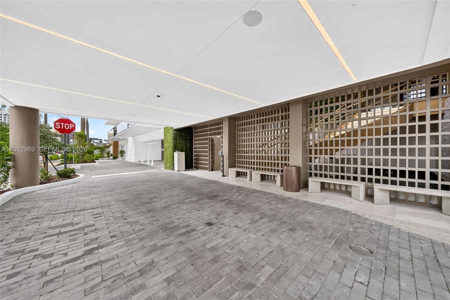 Exterior details and patio area of a home in , Bay Harbor Islands (Image 28).