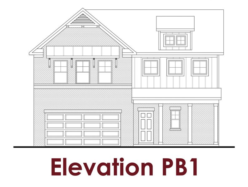 Representative rendering of the exterior for the Brooke UHP by Chafin Communities (Image 6).