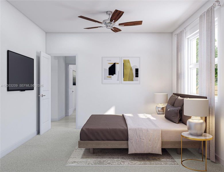 Furnished interior view inside a new home in Acacia Groves, Homestead (Image 7).