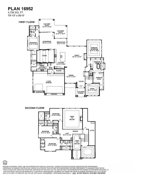 2D floor plan layout of this home in Harvest Green, Richmond, TX (Image 3).