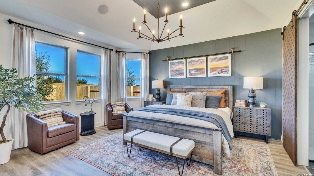 Furnished interior view inside a new home in The Crossvine, Schertz (Image 6).