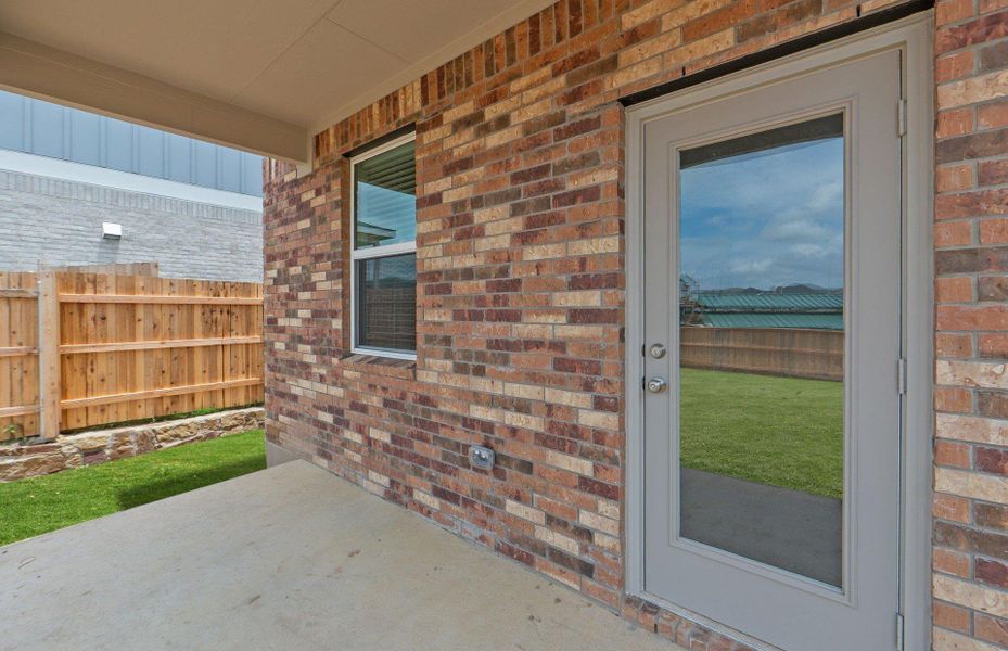 Exterior details and patio area of a home in Sunfield, Buda (Image 20). Exterior details and patio area of a home in Sunfield, Buda (Image 20).
