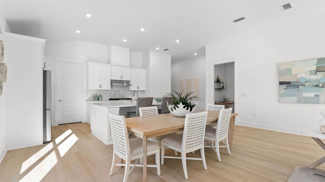 Furnished interior view inside a new home in Breakfast Point East Phase II, Panama City Beach (Image 9). Furnished interior view inside a new home in Breakfast Point East Phase II, Panama City Beach (Image 9).