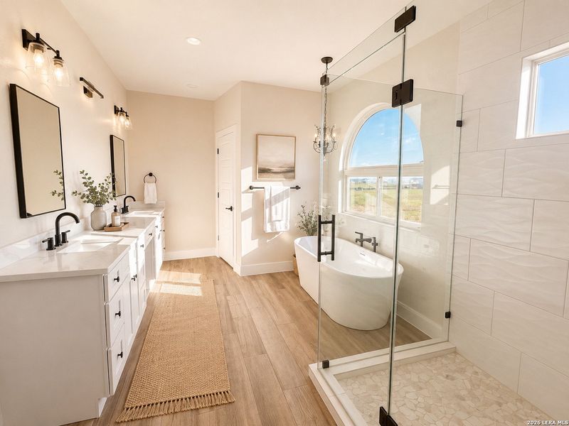 Furnished interior view inside a new home in , La Vernia (Image 15).