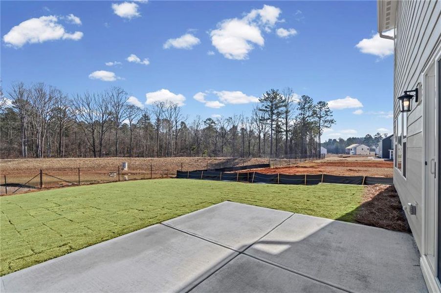 Exterior details and patio area of a home in Twin Lakes, Hoschton (Image 22).