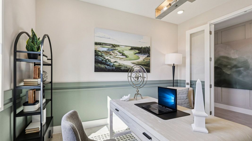 The Mangrove Model Floorplan Office Space by DRB Homes