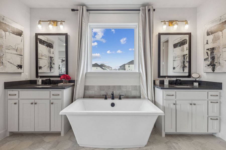 Furnished interior view inside a new home in Cross Creek Meadows 55' & 60' Series, Celina (Image 5).