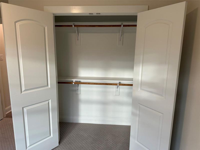 Each secondary bedroom has a spacious closet.