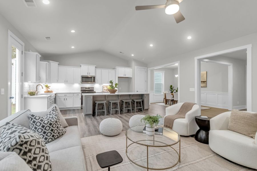 Furnished interior view inside a new home in Homecoming, Ravenel (Image 12).