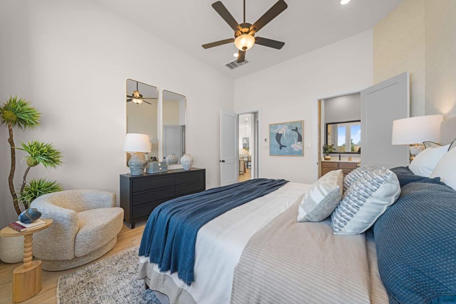 Furnished interior view inside a new home in Wood Leaf Reserve, Tomball (Image 63). Furnished interior view inside a new home in Wood Leaf Reserve, Tomball (Image 63).