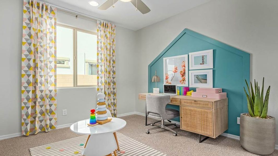 Furnished interior in a model home at Combs Ranch Landmark Collection in San Tan Valley (Image 23).